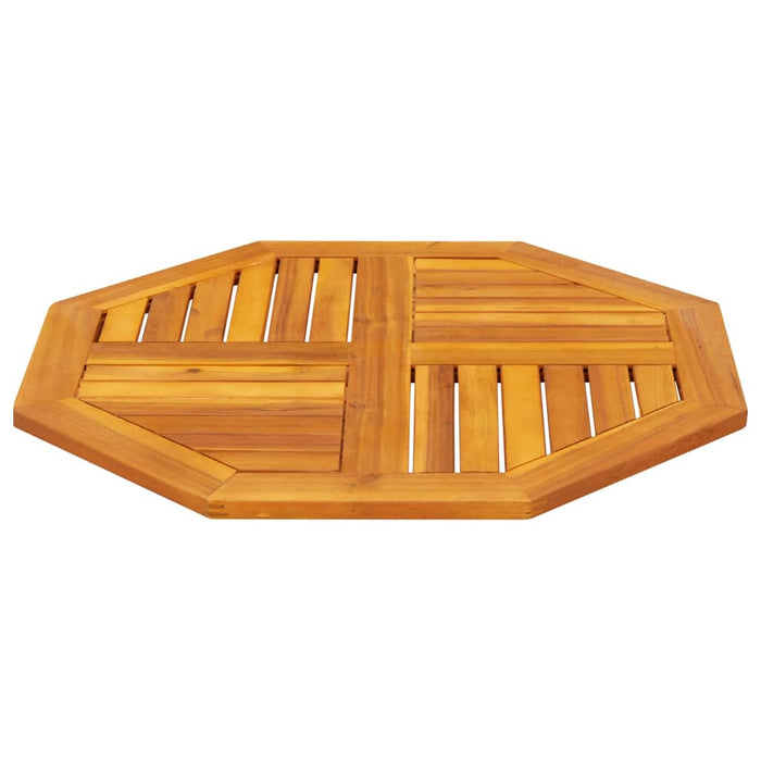 Table Top 70X70X2 Cm Octagonal Solid Wood Acacia Abbaxlo