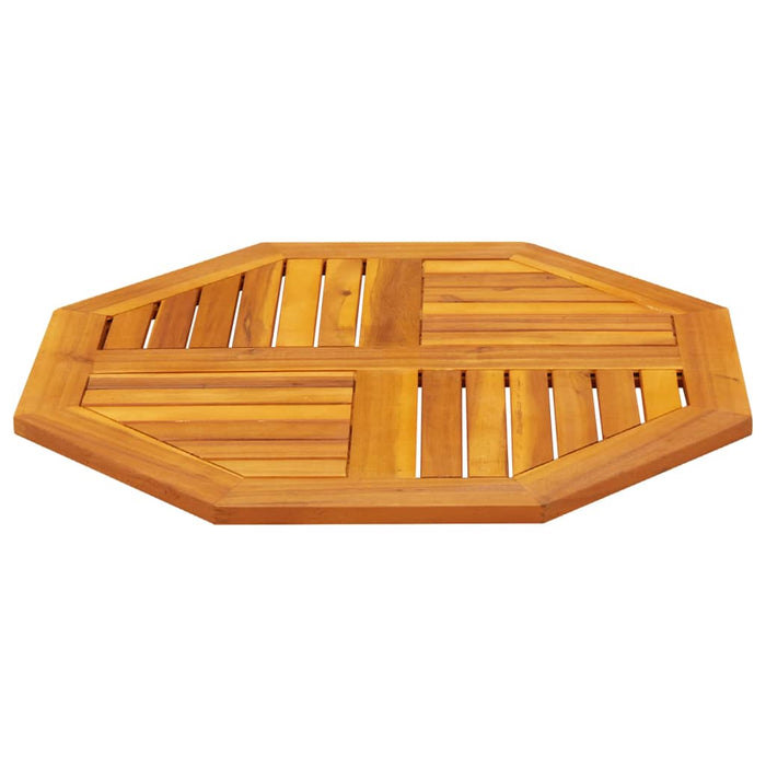 Table Top 70X70X2 Cm Octagonal Solid Wood Acacia Abbaxlo
