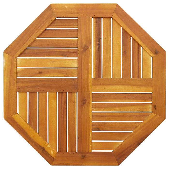 Table Top 70X70X2 Cm Octagonal Solid Wood Acacia Abbaxlo
