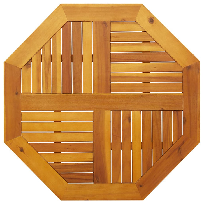 Table Top 80X80X2.2 Cm Octagonal Solid Wood Acacia Abbaxlx