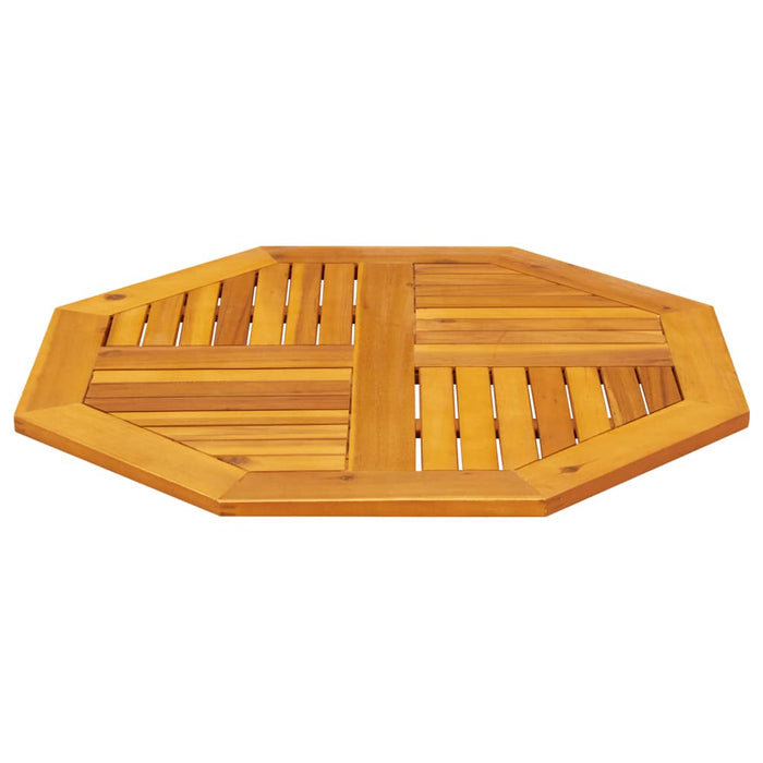 Table Top 80X80X2.2 Cm Octagonal Solid Wood Acacia Abbaxlx