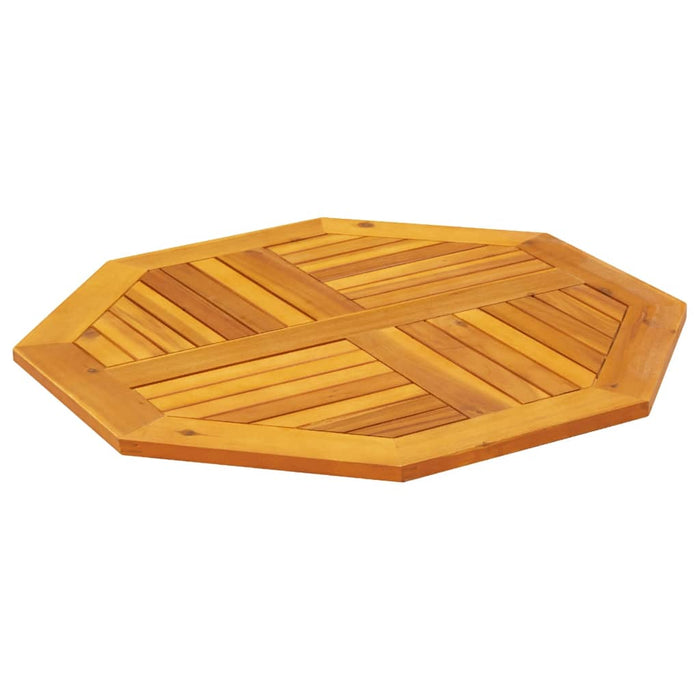 Table Top 80X80X2.2 Cm Octagonal Solid Wood Acacia Abbaxlx