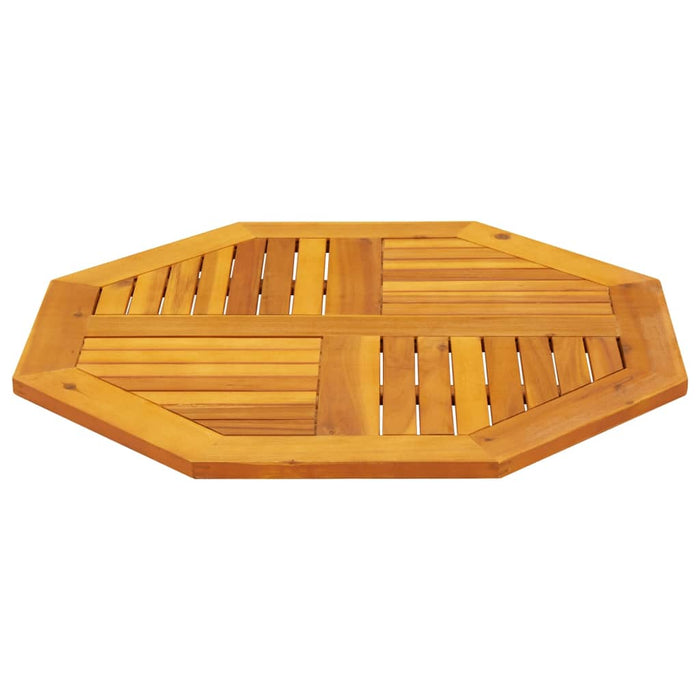 Table Top 80X80X2.2 Cm Octagonal Solid Wood Acacia Abbaxlx