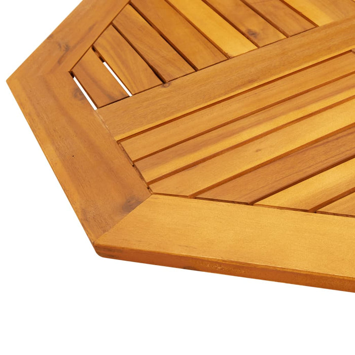 Table Top 80X80X2.2 Cm Octagonal Solid Wood Acacia Abbaxlx