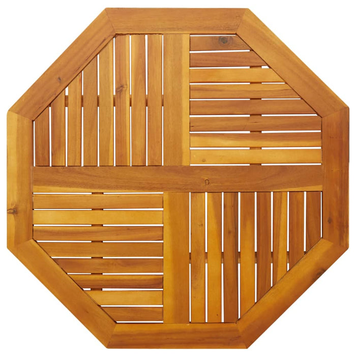 Table Top 90X90X2.2 Cm Octagonal Solid Wood Acacia Abbaxlt
