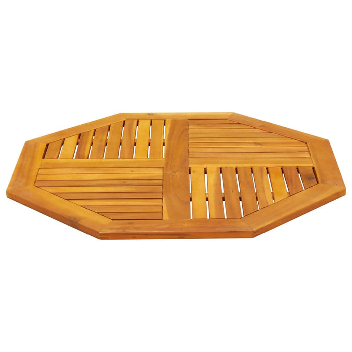 Table Top 90X90X2.2 Cm Octagonal Solid Wood Acacia Abbaxlt