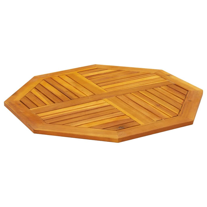 Table Top 90X90X2.2 Cm Octagonal Solid Wood Acacia Abbaxlt