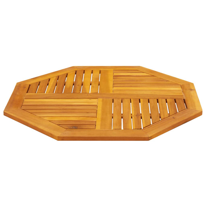 Table Top 90X90X2.2 Cm Octagonal Solid Wood Acacia Abbaxlt
