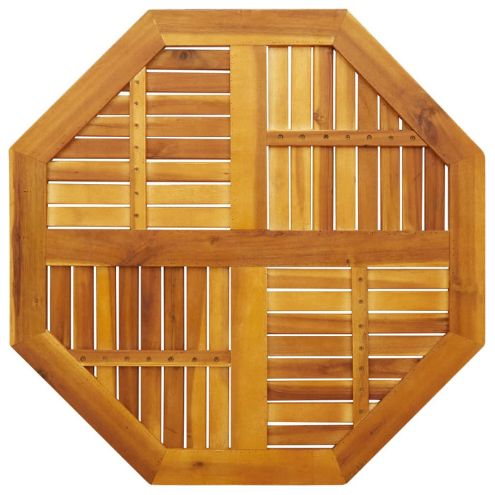Table Top 90X90X2.2 Cm Octagonal Solid Wood Acacia Abbaxlt