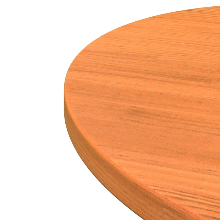 Table Top Round Wax Brown Ø60X2.5 Cm Solid Wood Pine Naioxi