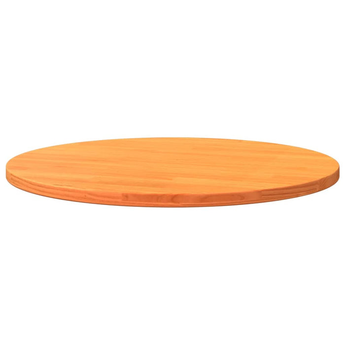 Table Top Round Wax Brown Ø70X2.5 Cm Solid Wood Pine Naioxn