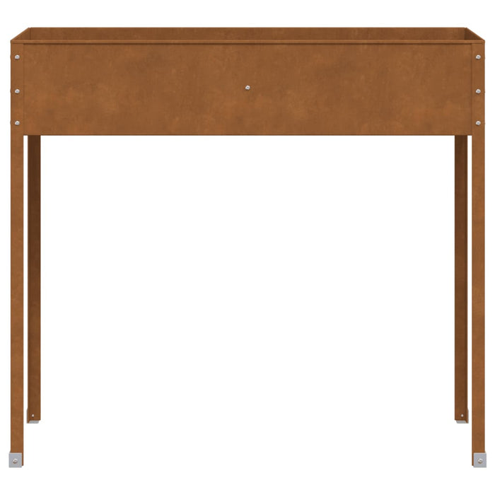 Garden Planter 100.5X40.5X90 Cm Weathering Steel Abbnklo