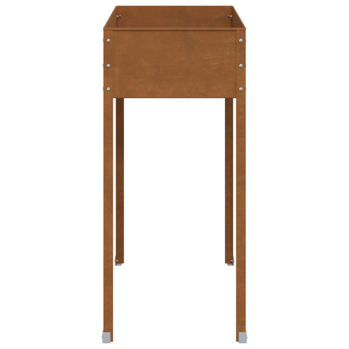 Garden Planter 100.5X40.5X90 Cm Weathering Steel Abbnklo