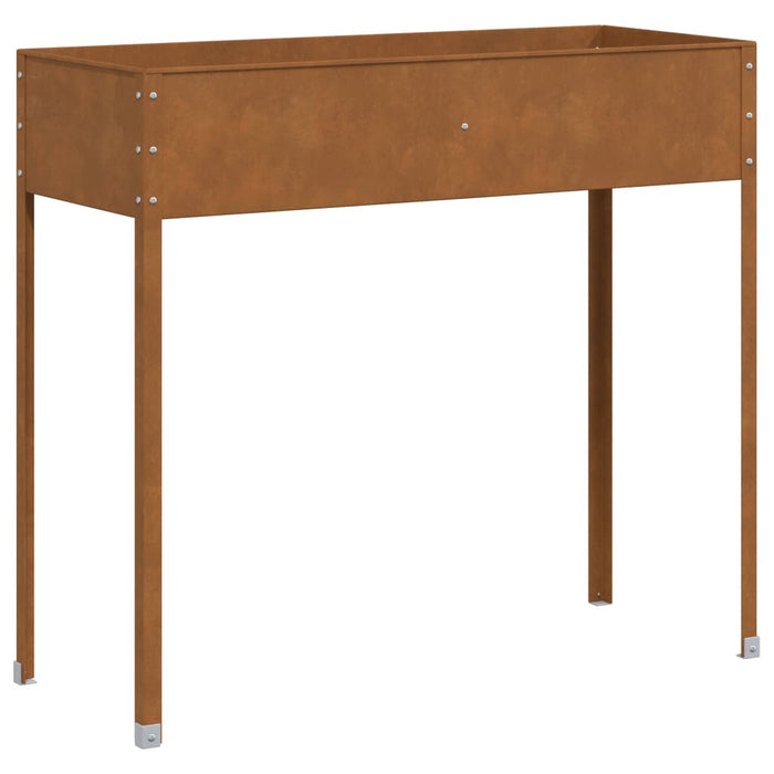 Garden Planter 100.5X40.5X90 Cm Weathering Steel Abbnklo