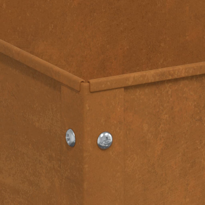 Garden Planter 100.5X40.5X90 Cm Weathering Steel Abbnklo