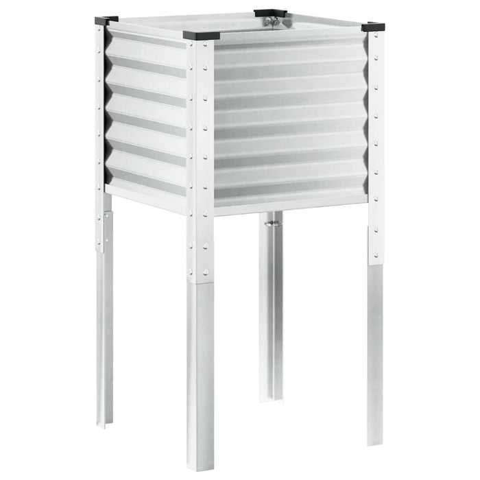 Garden Planter 45X45X88 Cm Weathering Steel Abbnkln