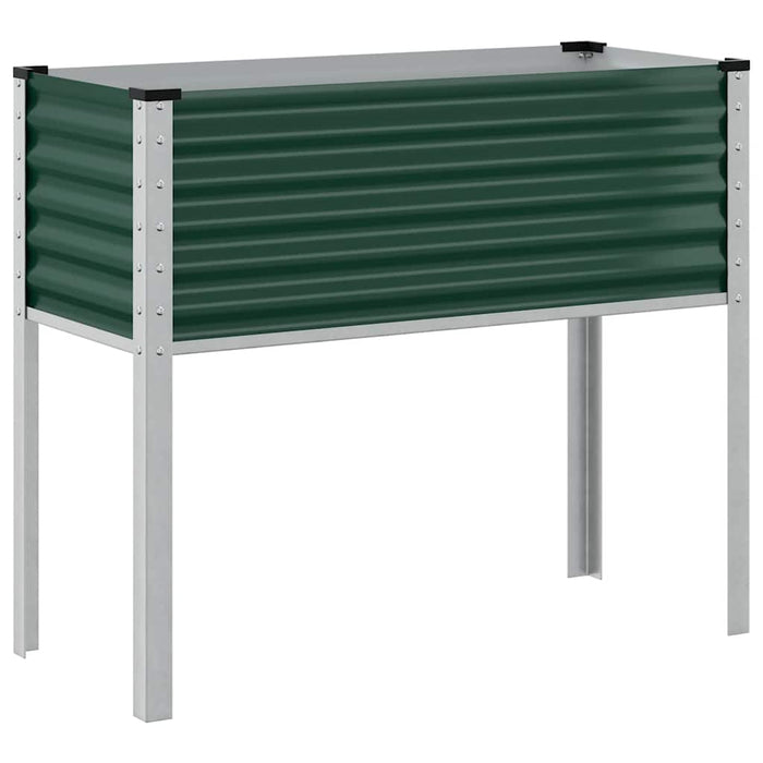 Garden Planter Green 100X45X90 Cm Steel Abbnklk