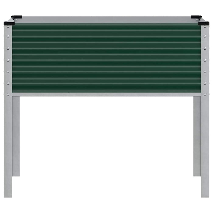 Garden Planter Green 100X45X90 Cm Steel Abbnklk