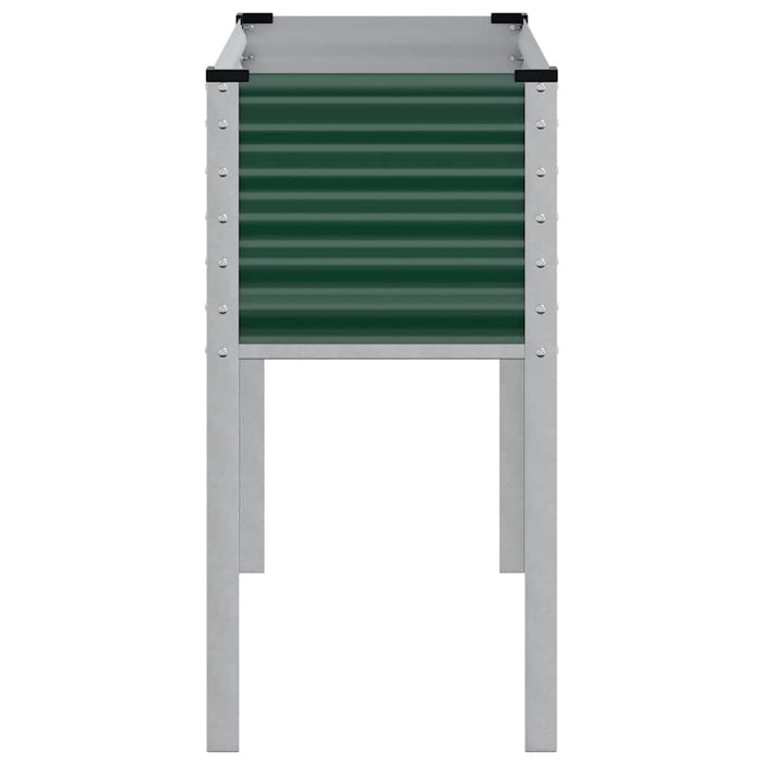Garden Planter Green 100X45X90 Cm Steel Abbnklk
