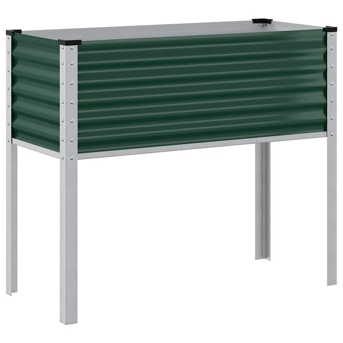 Garden Planter Green 100X45X90 Cm Steel Abbnklk