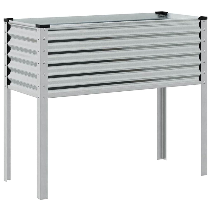 Garden Planter 100X45X90 Cm Galvanised Steel Abbnkit