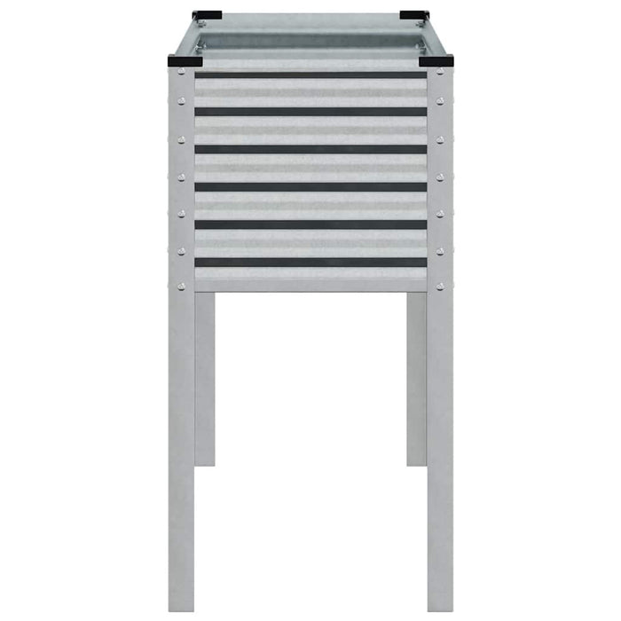 Garden Planter 100X45X90 Cm Galvanised Steel Abbnkit