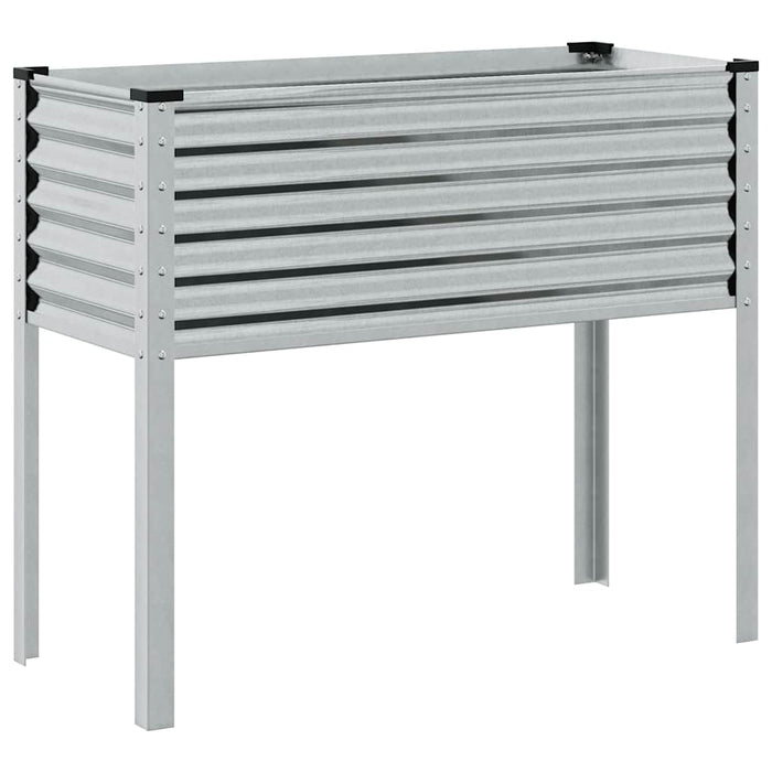 Garden Planter 100X45X90 Cm Galvanised Steel Abbnkit