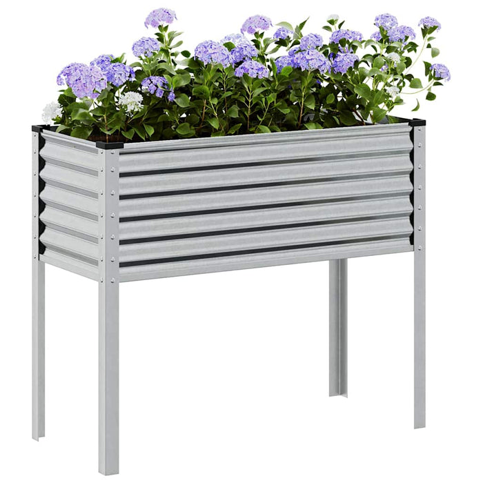 Garden Planter 100X45X90 Cm Galvanised Steel Abbnkit