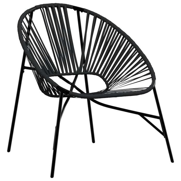 Garden Egg Chair Black Poly Rattan Abbkxni