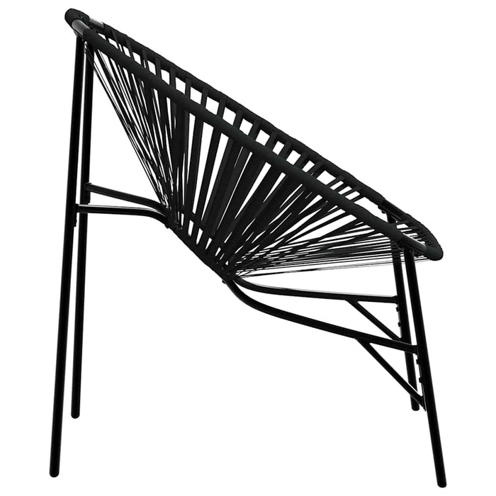 Garden Egg Chair Black Poly Rattan Abbkxni