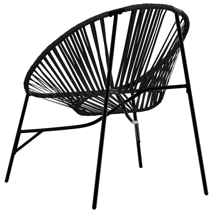 Garden Egg Chair Black Poly Rattan Abbkxni