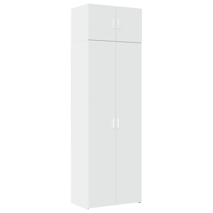 Storage Cabinet White 70X42.5X225 Cm Engineered Wood Txnotxx