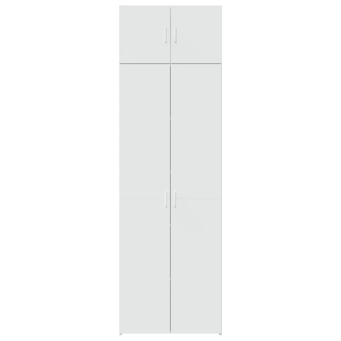 Storage Cabinet White 70X42.5X225 Cm Engineered Wood Txnotxx