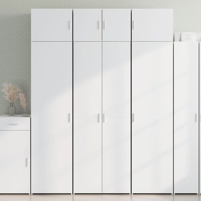 Storage Cabinet White 70X42.5X225 Cm Engineered Wood Txnotxx
