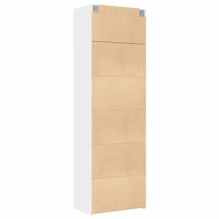 Storage Cabinet White 70X42.5X225 Cm Engineered Wood Txnotxk