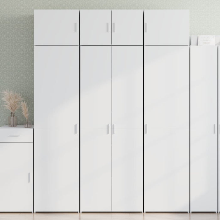 Highboard White 70X42.5X185 Cm Engineered Wood Txnoaxb