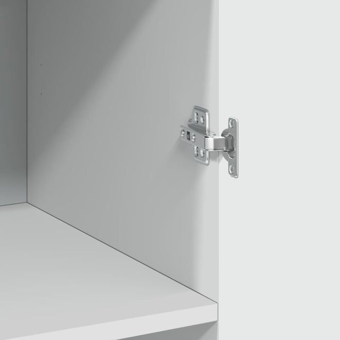 Highboard White 70X42.5X185 Cm Engineered Wood Txnoaxi