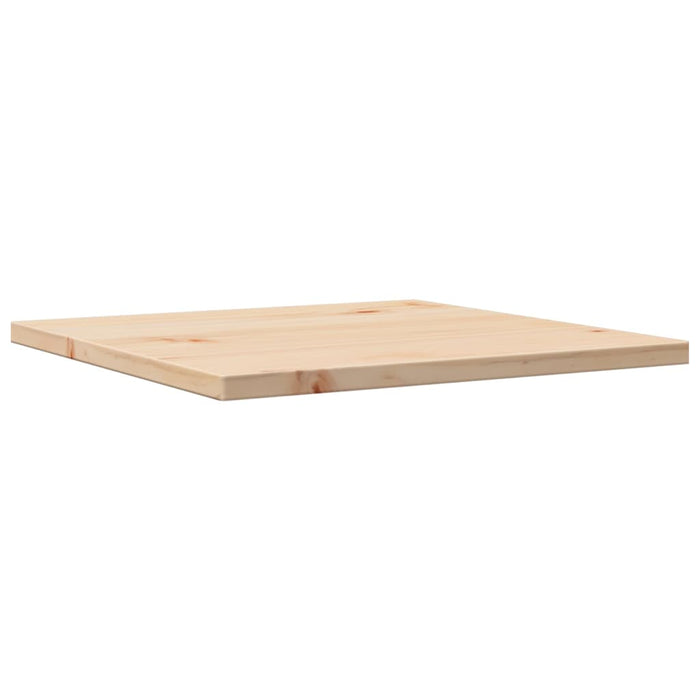 Table Top 40X40X1.7 Cm Square Solid Wood Pine Naiabk