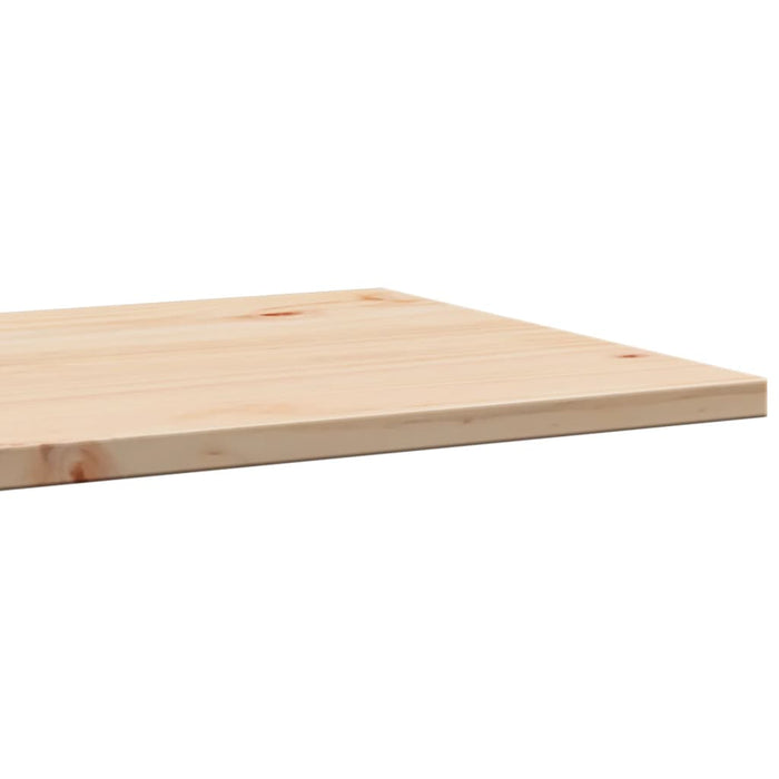 Table Top 40X40X1.7 Cm Square Solid Wood Pine Naiabk