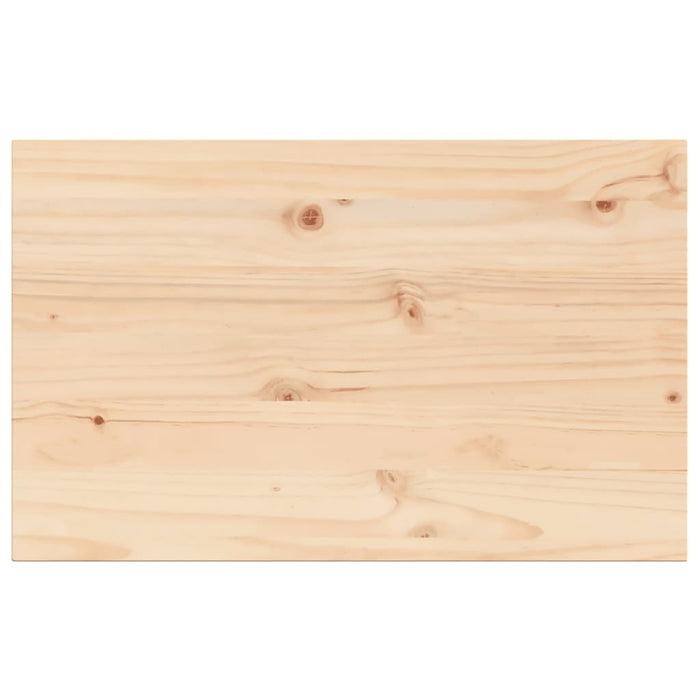 Table Top 80X50X1.7 Cm Rectangular Solid Wood Pine Naiaot