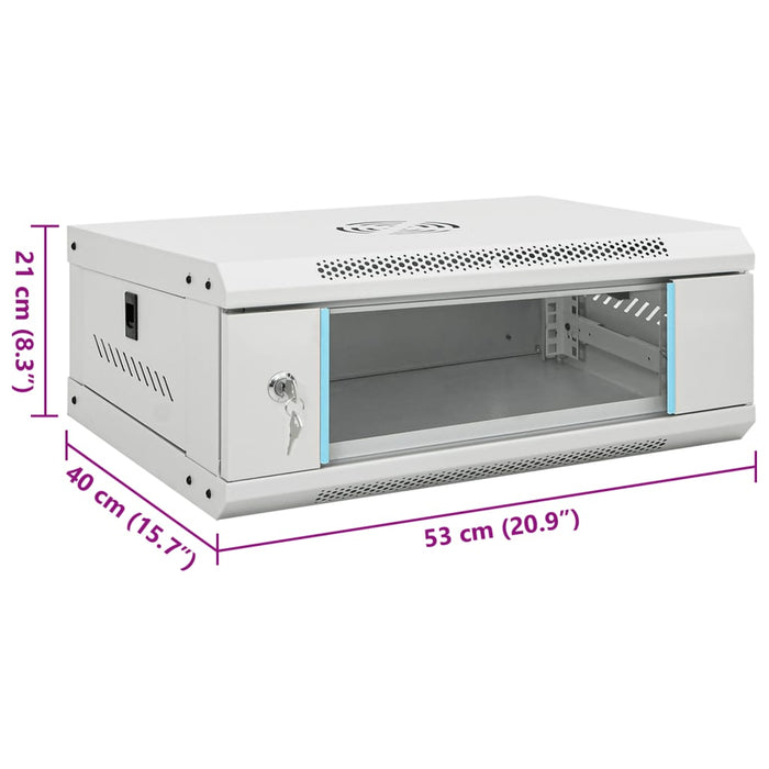 4U Wall Mounted Network Cabinet 19 Ip20 53X40X21 Cm Tbxpi