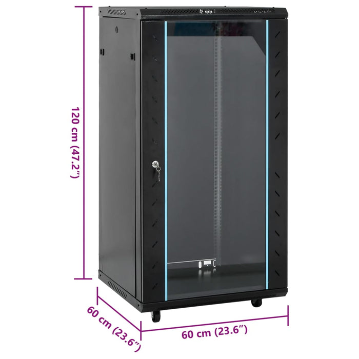22U Network Cabinet With Swivel Feet 19 Ip20 60X60X120 Cm Tbxln