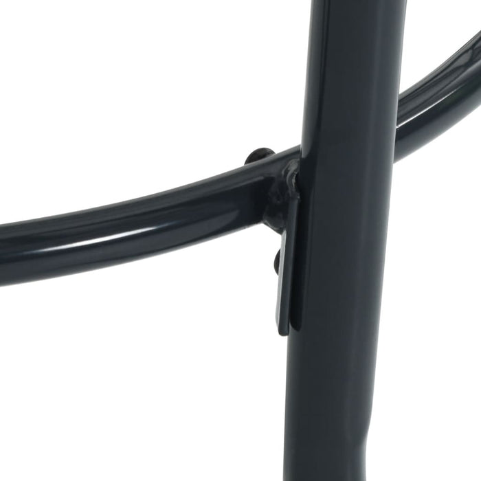 Stackable Garden Chair Set 5 Pcs Anthracite Powder-Coated Steel Txntilk