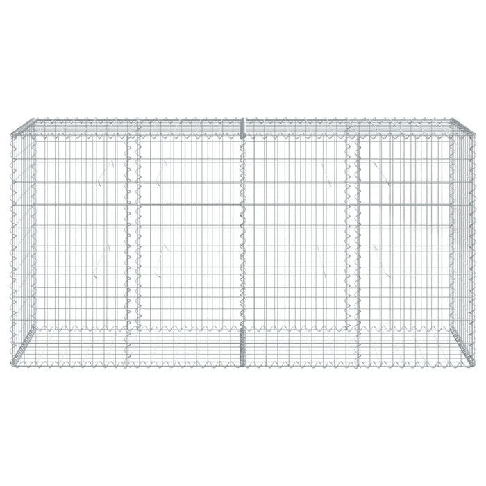 Gabion Basket With Cover 200X50X100 Cm Galvanised Iron Txkpoat