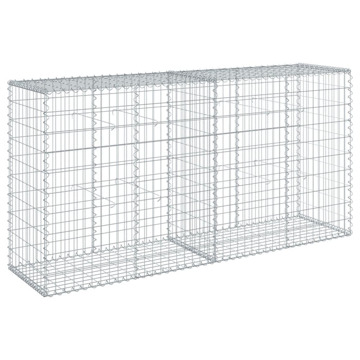 Gabion Basket With Cover 200X50X100 Cm Galvanised Iron Txkpoat
