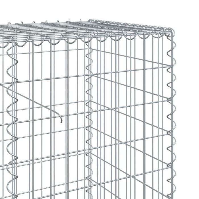 Gabion Basket With Cover 200X50X100 Cm Galvanised Iron Txkpoat