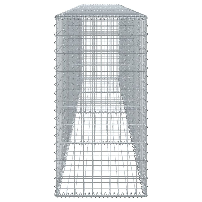 Gabion Basket With Cover 400X50X100 Cm Galvanised Iron Txkpoap