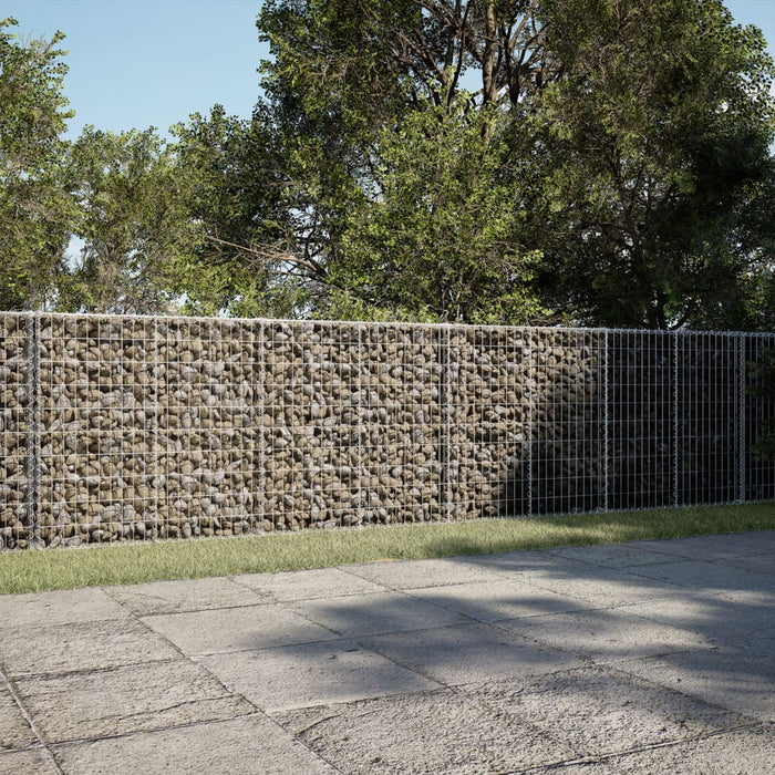Gabion Basket With Cover 400X50X100 Cm Galvanised Iron Txkpoap