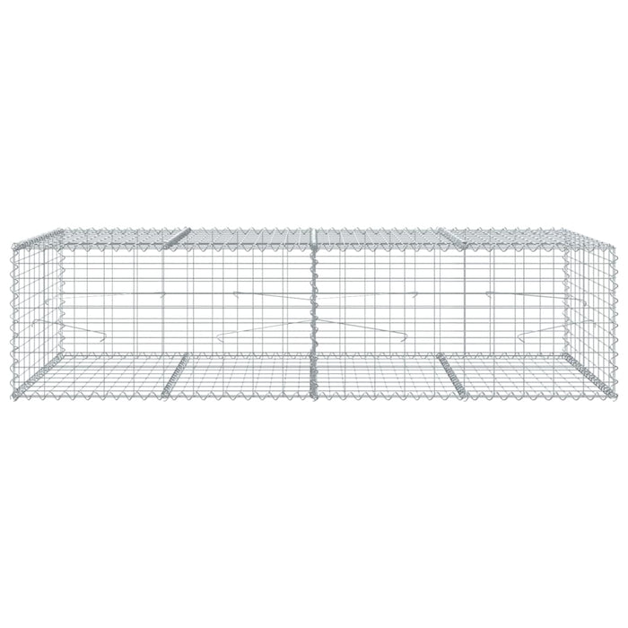 Gabion Basket With Cover 200X100X50 Cm Galvanised Iron Txkpoik