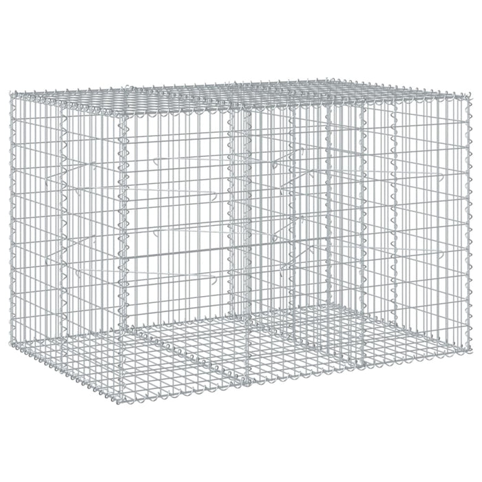Gabion Basket With Cover 150X100X100 Cm Galvanised Iron Txkpoko
